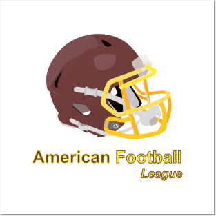 Helmet used in American football Posters and Art